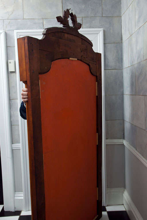 Elegant Full-Length Walnut 19th Century French Dressing Mirror For Sale 3