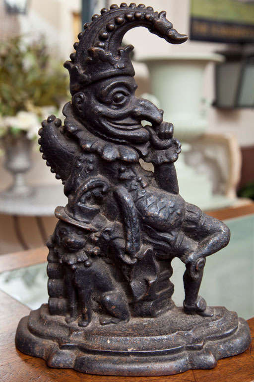 Punch and Toby Cast Iron Doorstop at 1stdibs