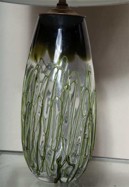Italian Pair of Mid-Century Murano Glass For Sale