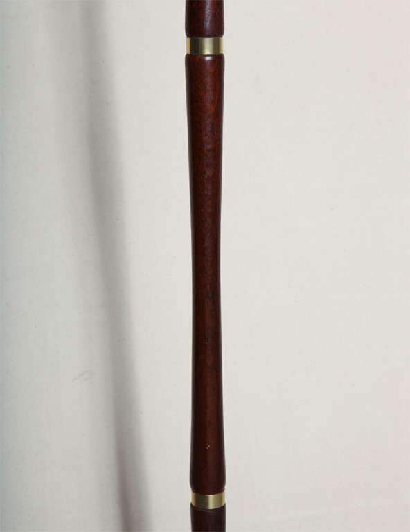 Mid-20th Century Mid Century Walnut Floor Lamp