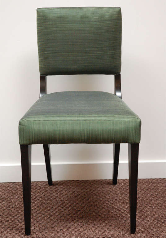 Custom Dining Chairs set of six custom dining chairs upholstered in horsehair for sale Custom Dining Chairs set of six custom dining chairs upholstered in horsehair for sale