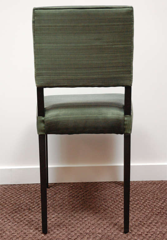Set of Six Custom Dining Chairs Upholstered in Horsehair at 1stDibs