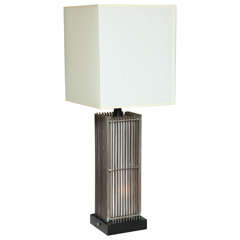 Square Nickel Lamp