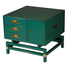Vintage Single Lacquered Chest by Angelus Furniture