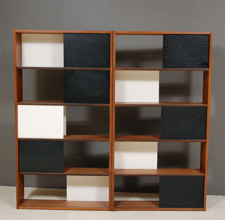 Mid-20th Century Rare Evans Clark Modernist Room Divider / Book Shelf