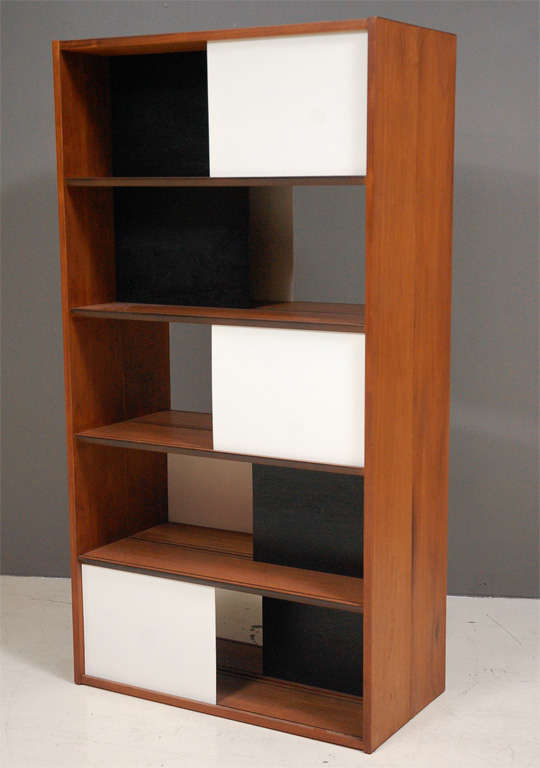 Rare Evans Clark Modernist Room Divider / Book Shelf 4