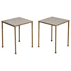 Retro Pair Of Italian Glass Mosaic Tables