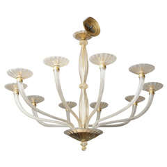 Mid-20th Century Venetian chandelier, 10 outstretched arms