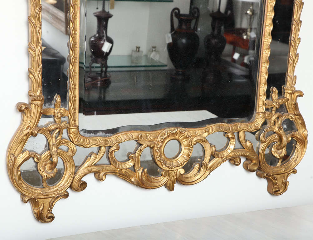 Late 18th Century Giltwood Regence Mirror For Sale 1