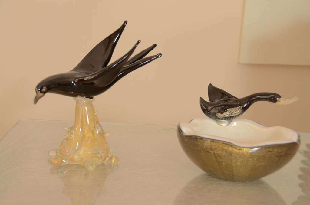 Two Murano Birds by Seguso