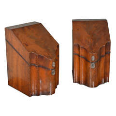 Pair of Mahogany Knife Boxes Fitted Interiors