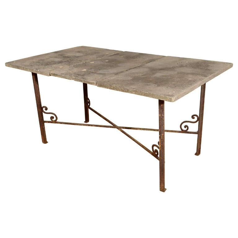 3-Marble-Section-Top Table For Sale