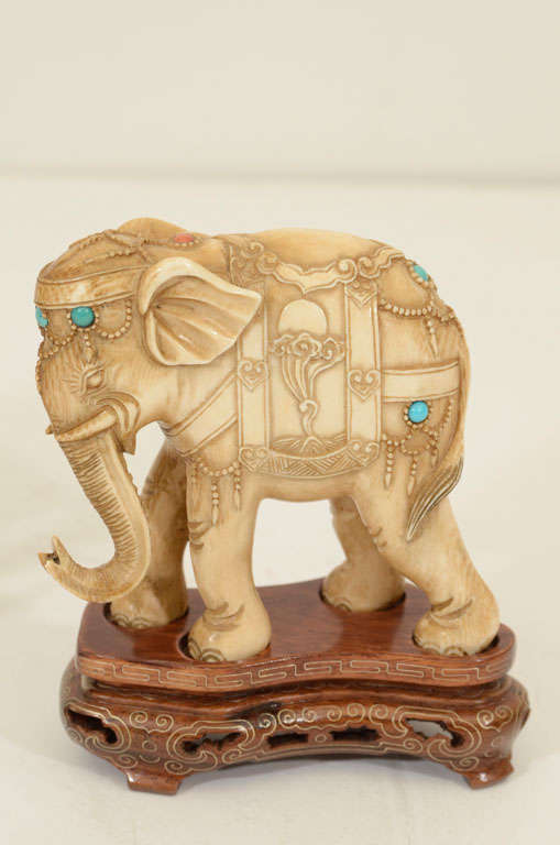 ivory carved elephant
