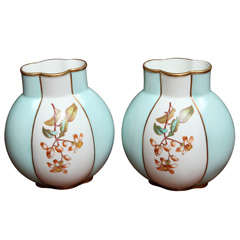Antique Old Pair of Milton Vases