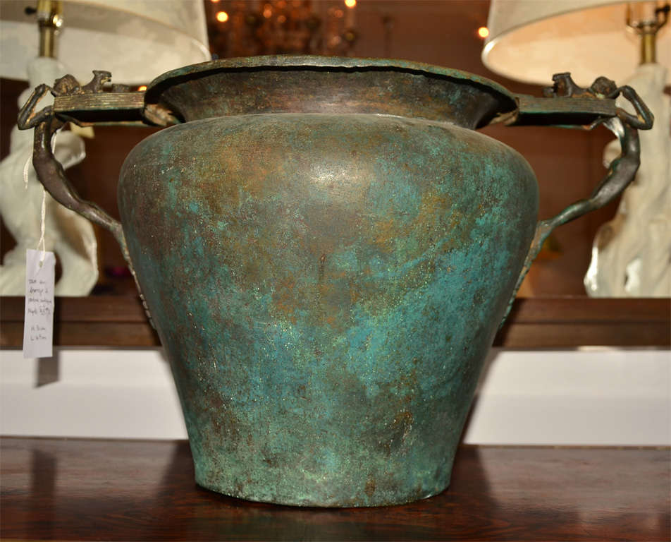 Bronze Vase from ''Alexander'' Movie Prop Antique Patina 