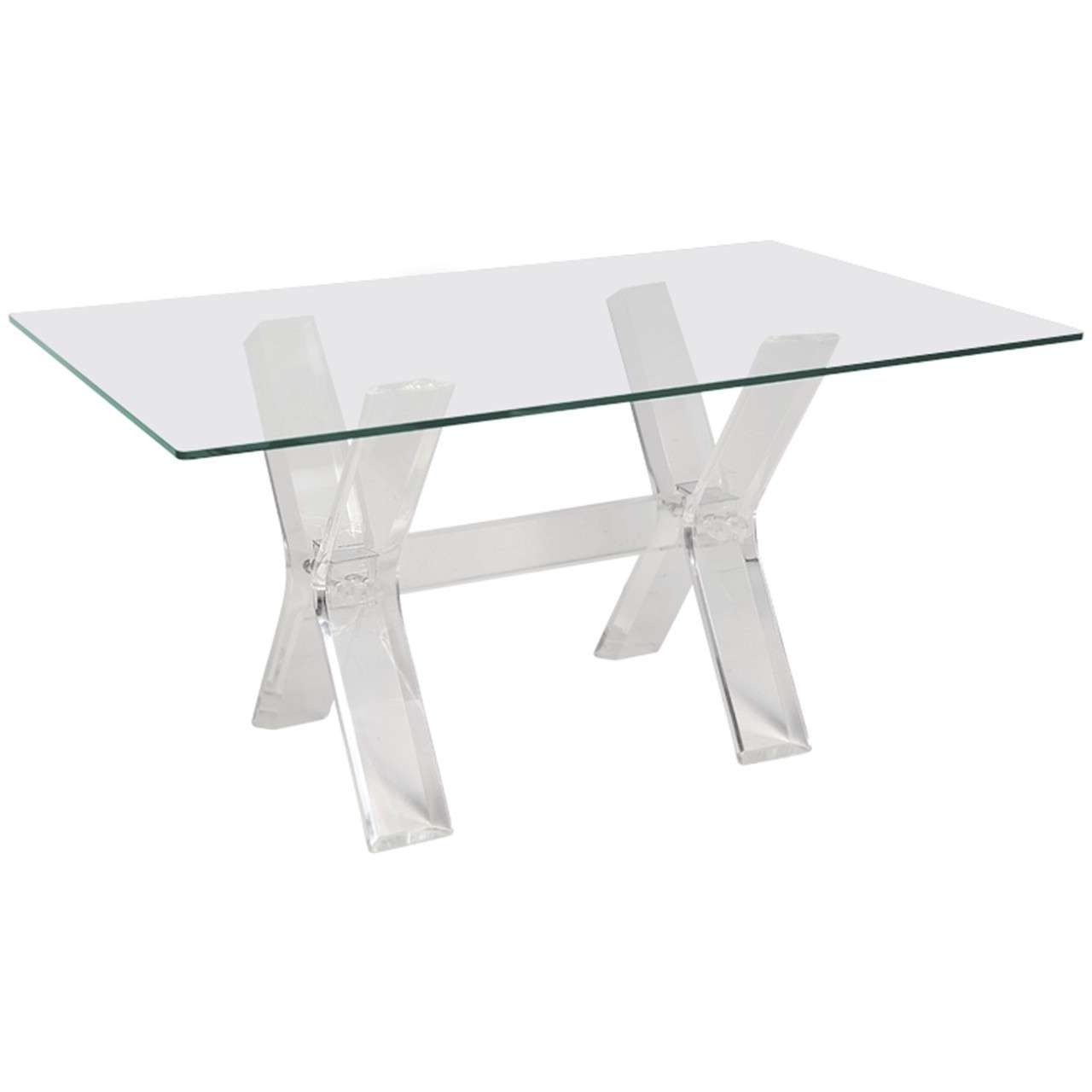 Lucite x Frame Desk