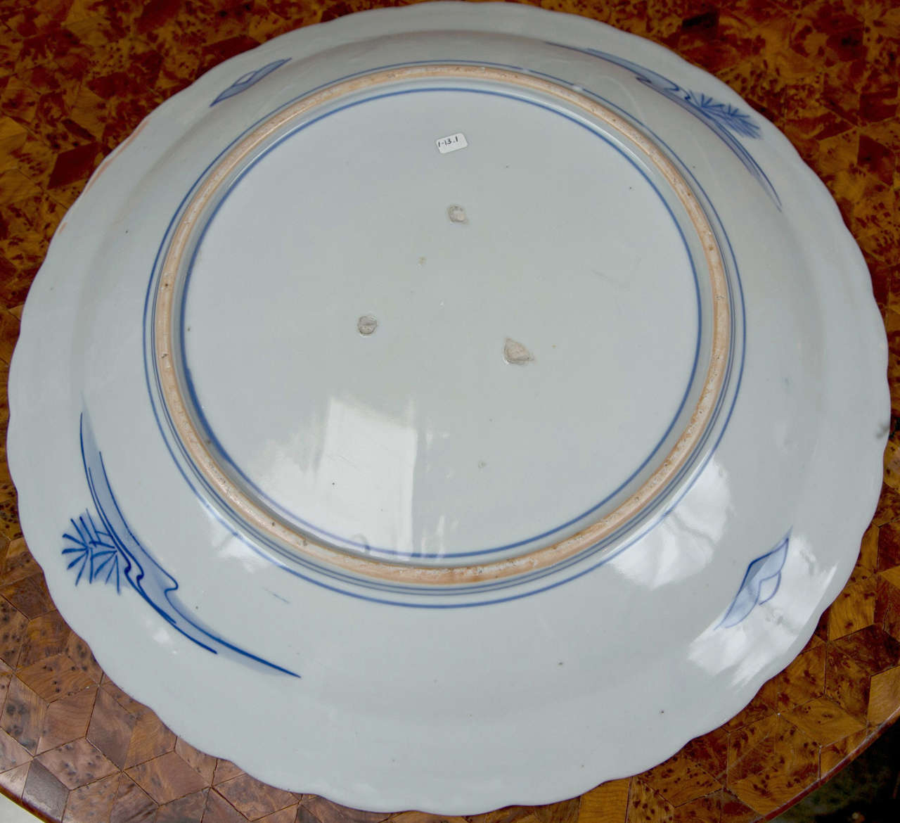 20th Century Late 19th Century Arita Porcelain Blue & White Charger