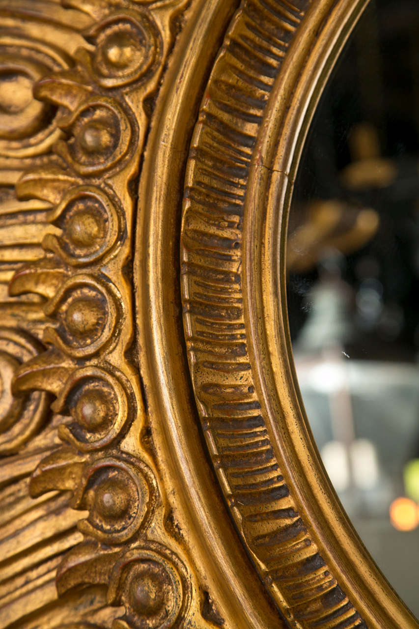 Carved Gilt Wood Sunburst Mirror 3