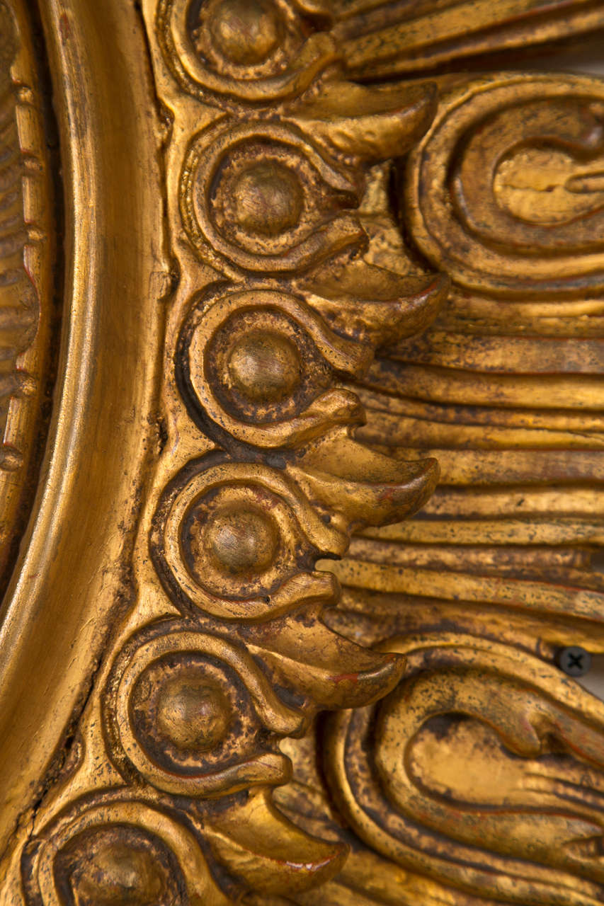 Carved Gilt Wood Sunburst Mirror 2