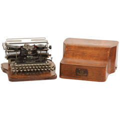 Hammond Muliplex Typewriter With Bentwood Case