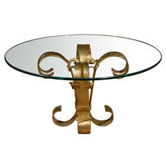 French Gilt Iron Coffee Table