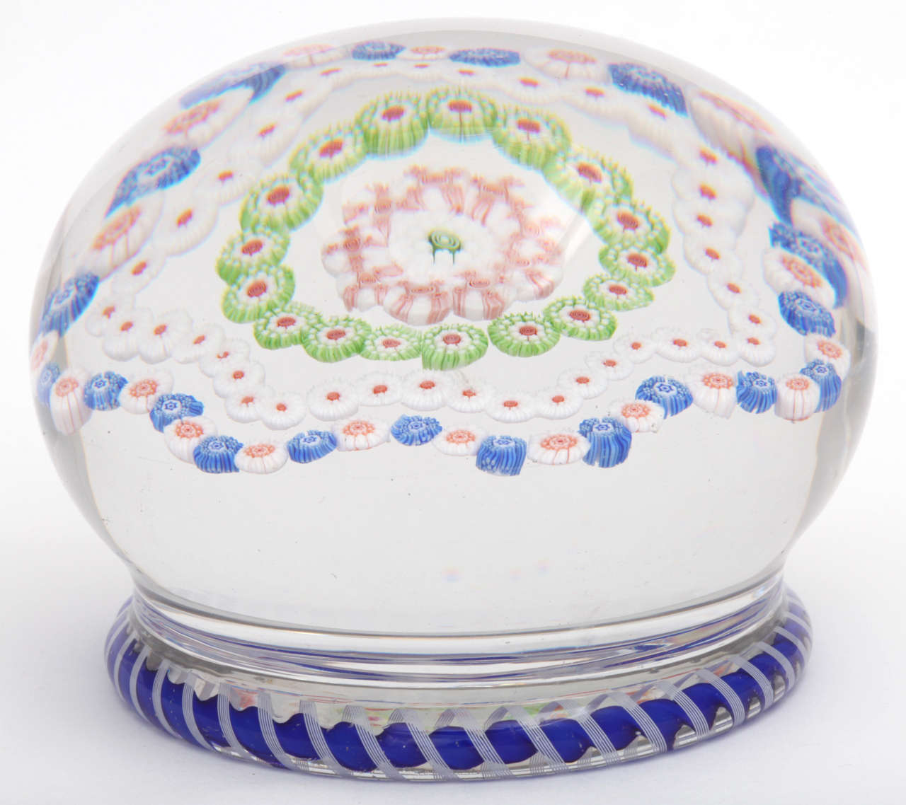 19th Century A Rare Antique Baccarat Piedouche Paperweight For Sale
