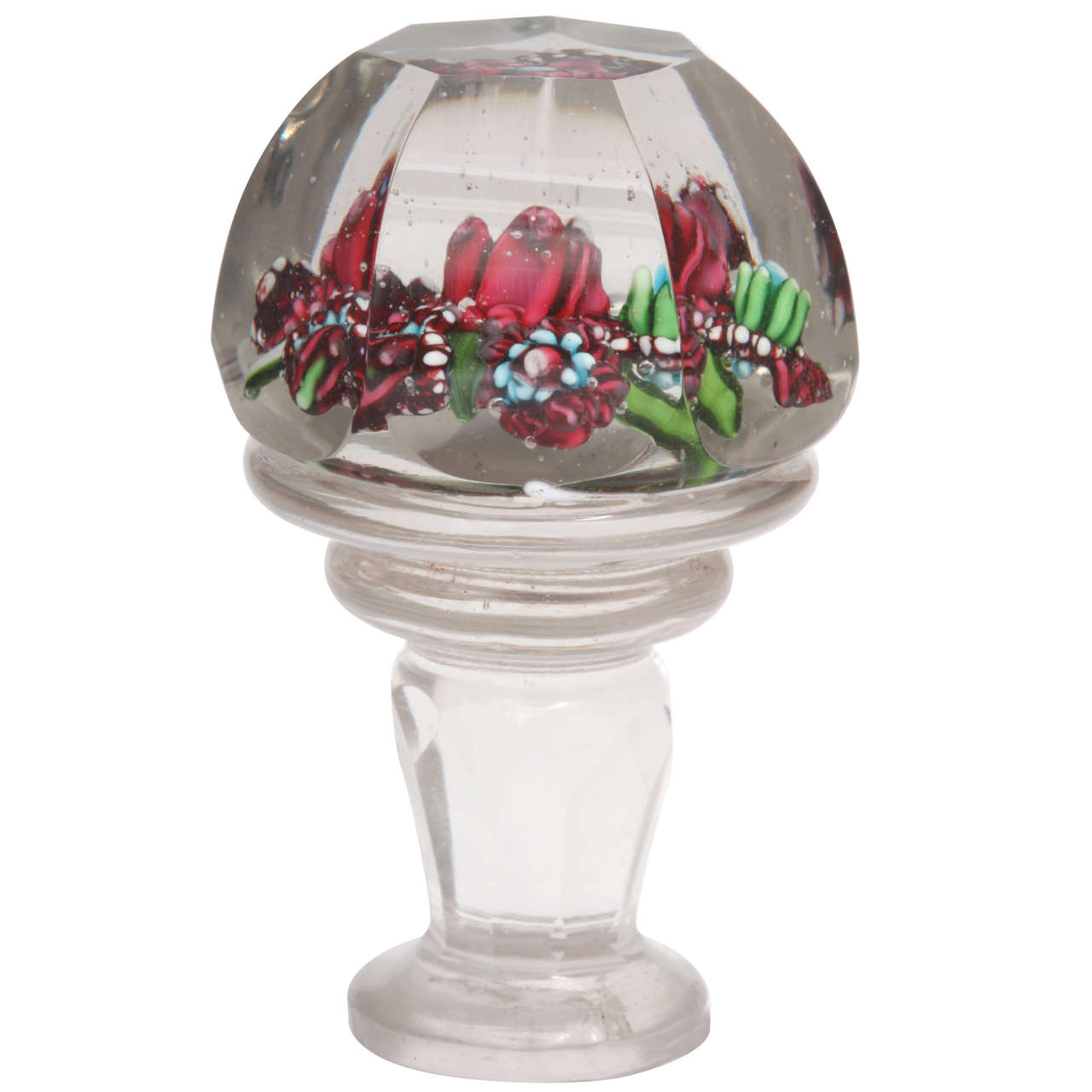 A Rare Russian Glass Paperweight Seal For Sale