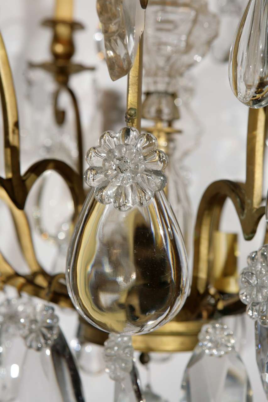 French Crystal Chandelier In Excellent Condition For Sale In Los Angeles, CA