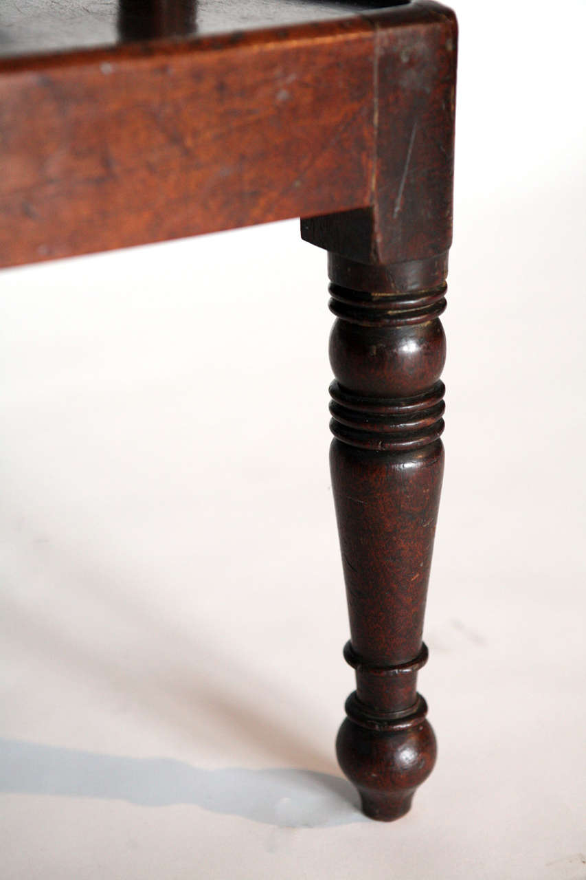 Leather Child's English Regency High Chair For Sale