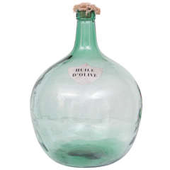 Antique Glass Wine Bottle