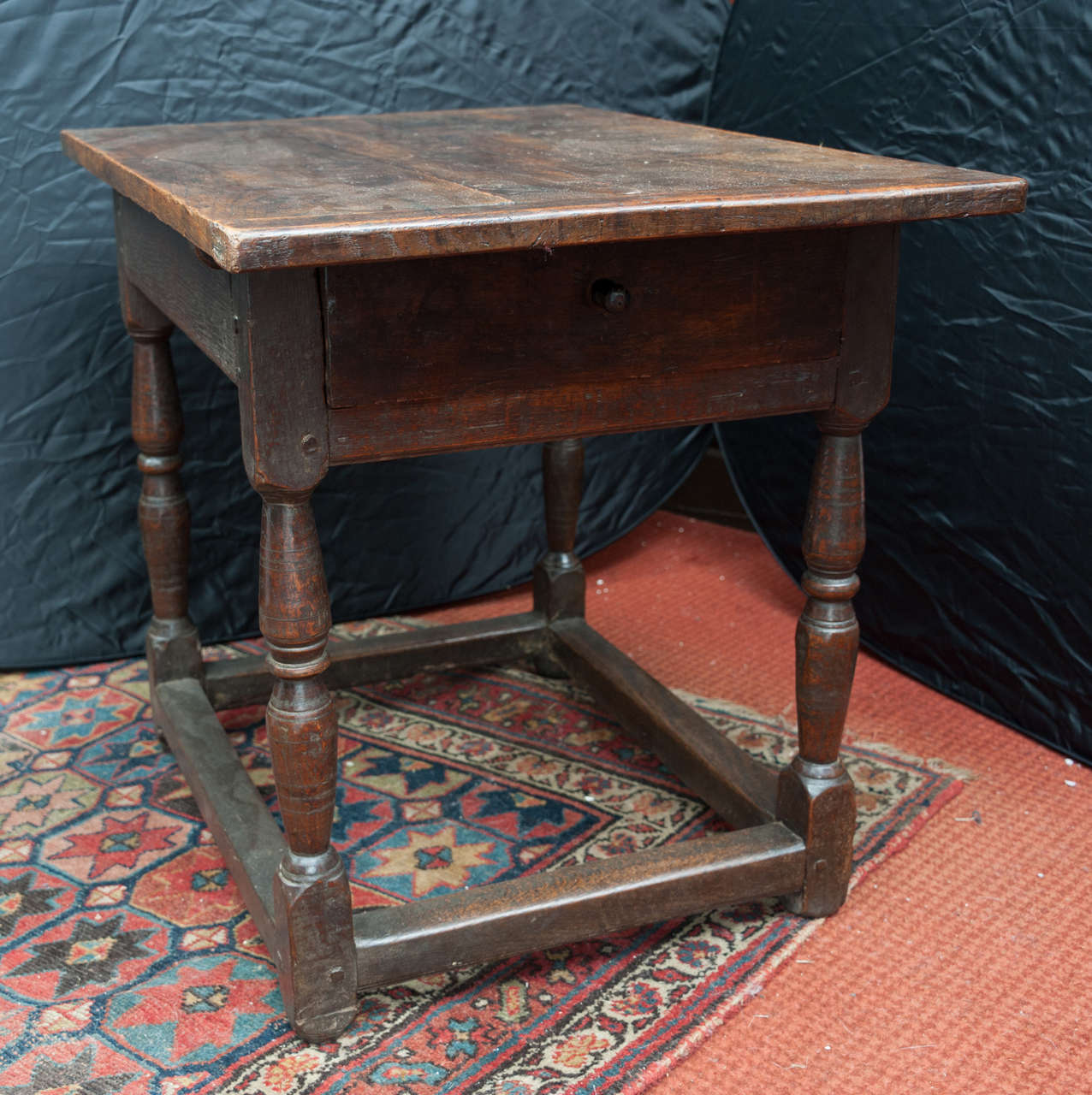 Side table with end drawer