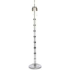 60's Lucite and Chrome Floor Lamp