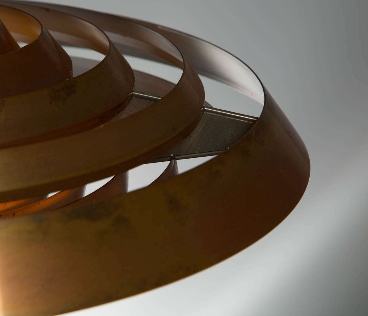Poul Henningsen Copper 'Plate' Pendant for Louis Poulsen 3
