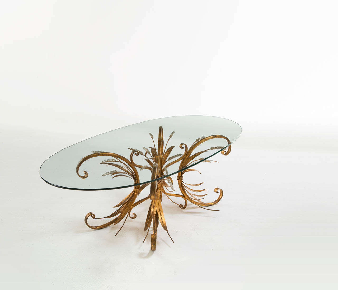 french glass coffee table