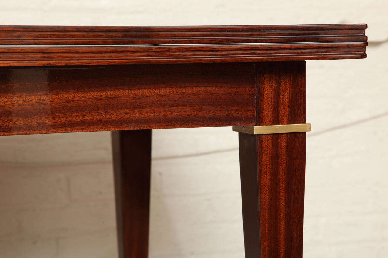 Elegant Art Deco Expandable Card Table For Sale at 1stDibs