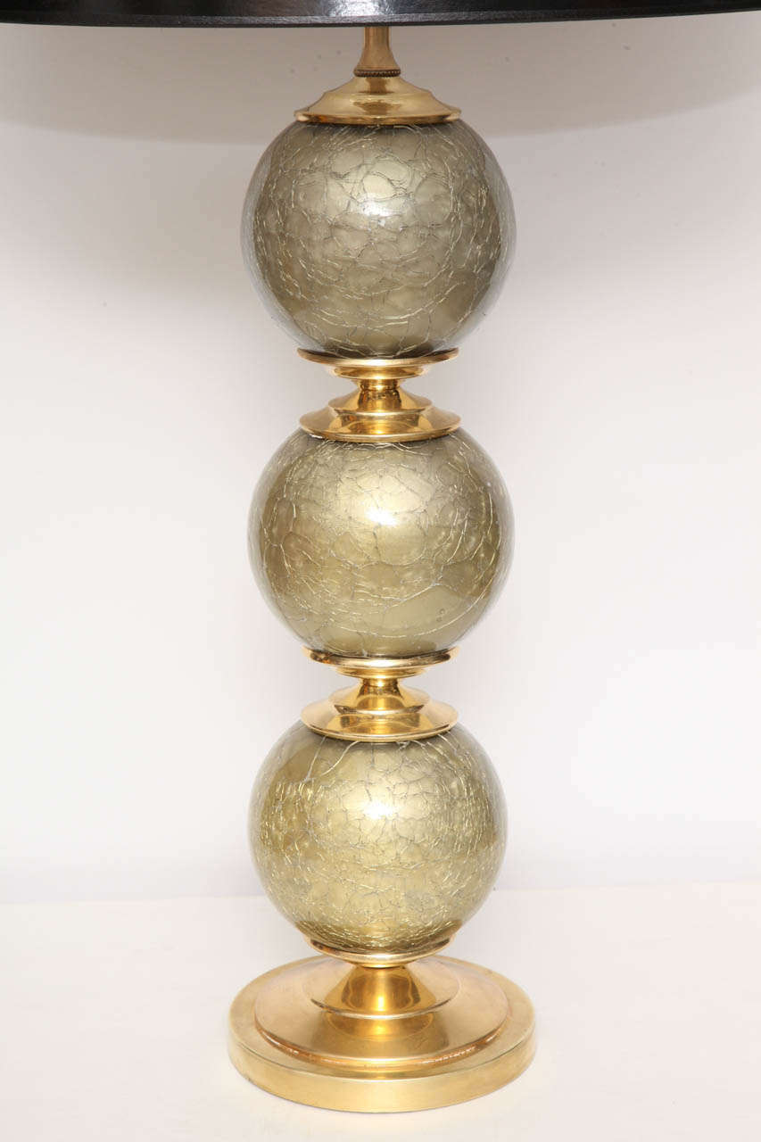 Mid-Century Modern Table Lamps, Murano, Pair