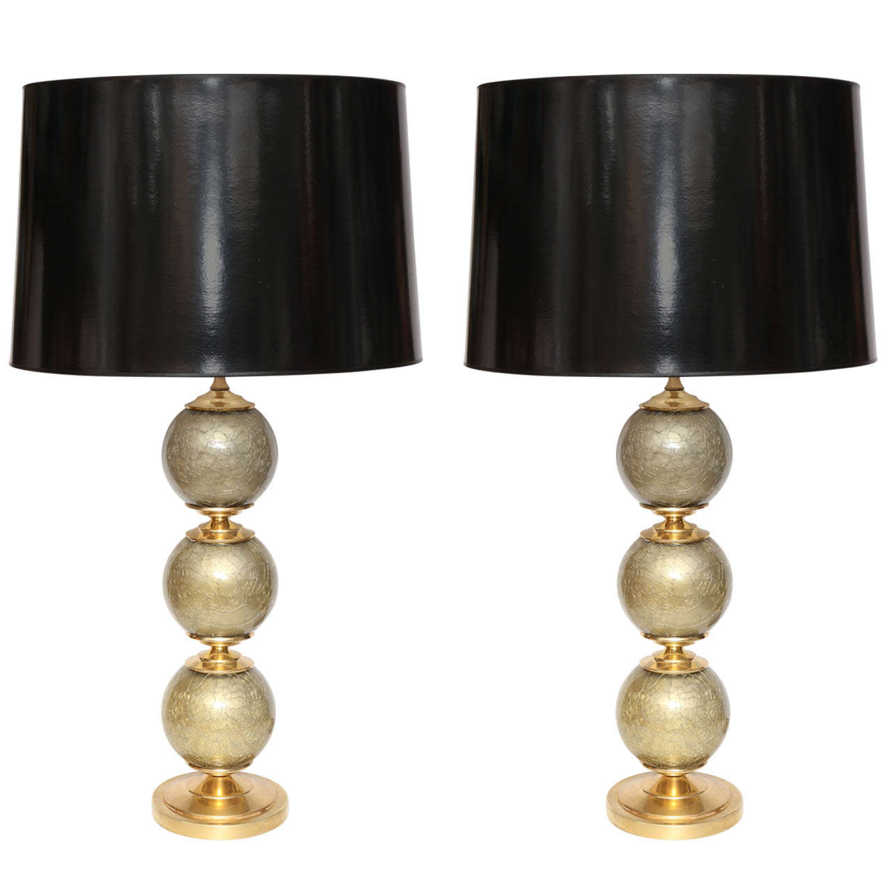 Table Lamps, Murano, Pair
