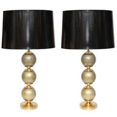 Table Lamps, Murano, Pair