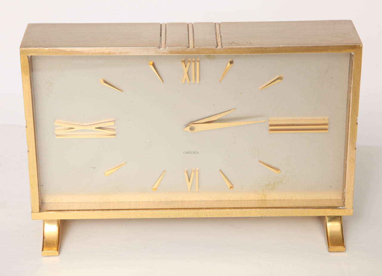 American Brass Desk Clock