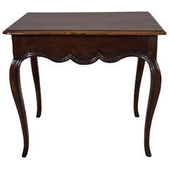 French Chestnut and Walnut Side Table