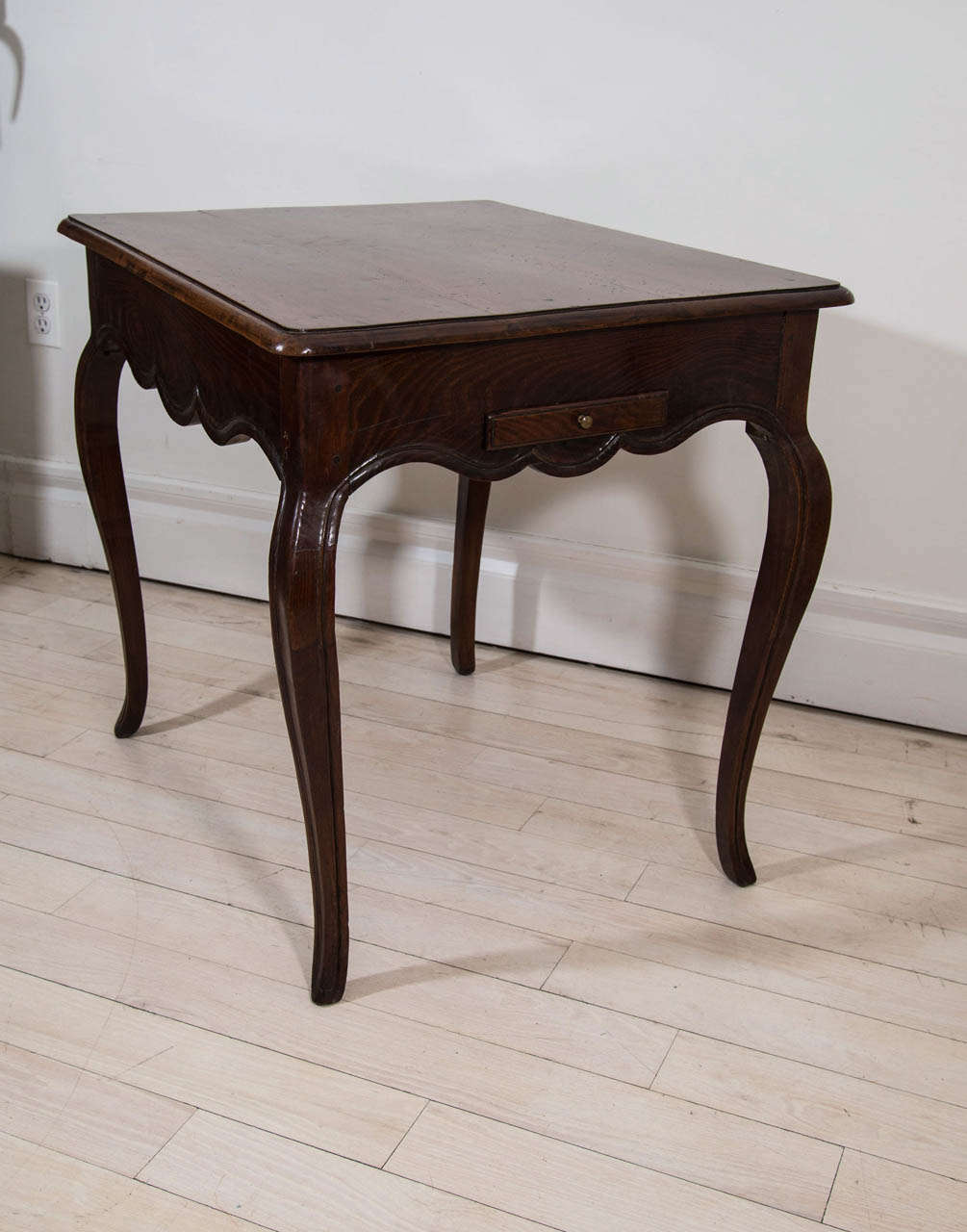 18th Century and Earlier French Chestnut and Walnut Side Table