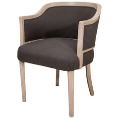 French Curved Back Painted Chair