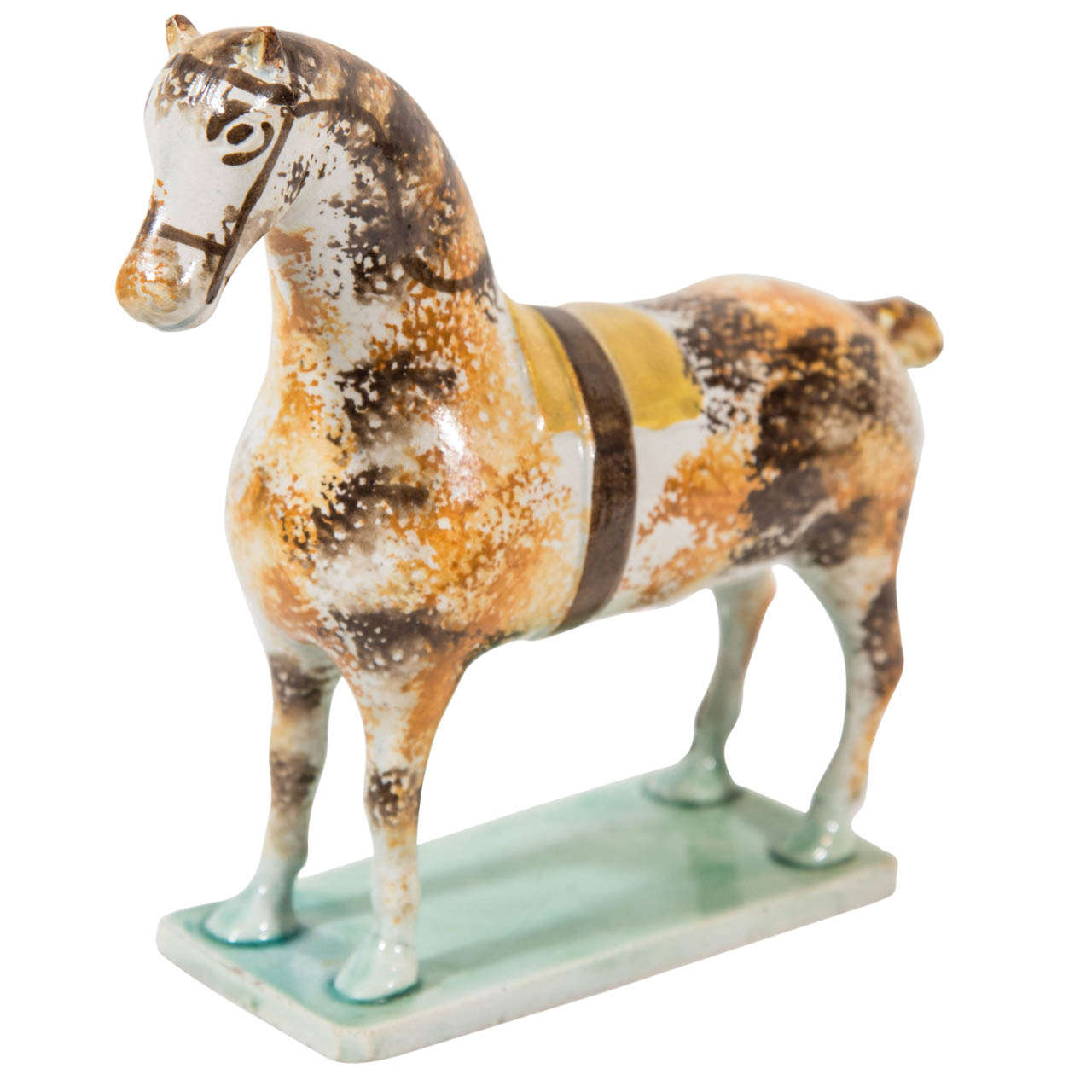 An 18th Century Pearlware Model of a Race Horse