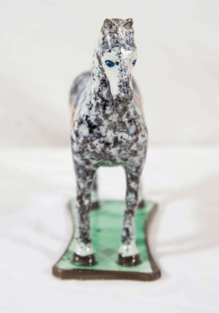 19th Century A Pearlware Horse