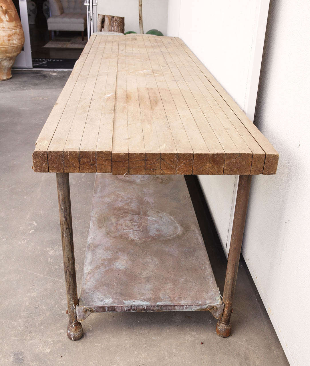 19th Century Industrial French Artisan's Shop Table