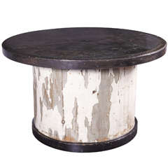 Zinc Top Center Table