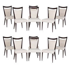 Set of Twelve Dining Chairs by Bega and Gottardi