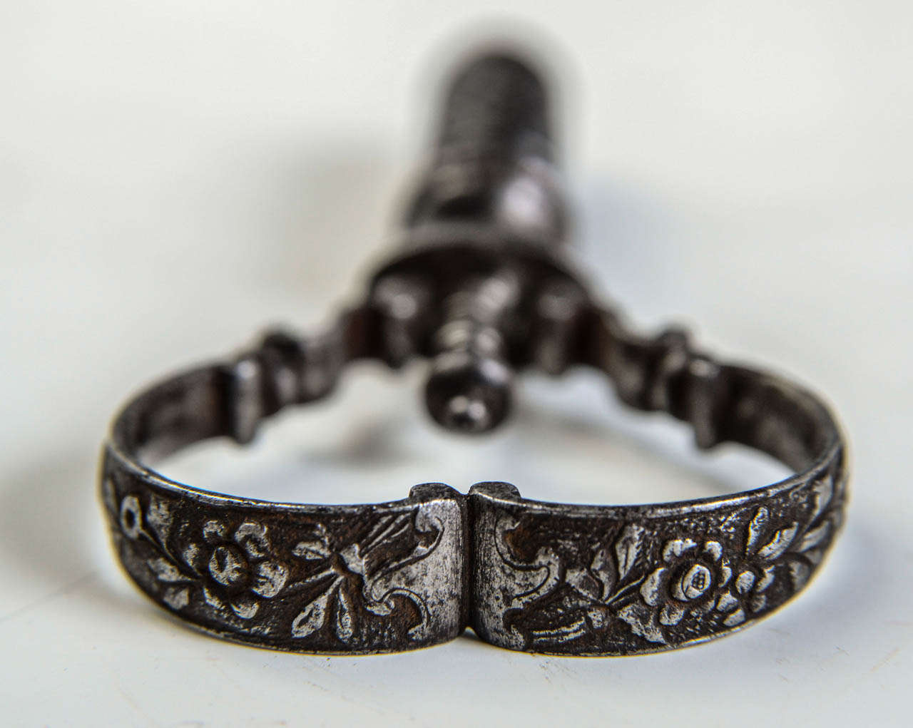 French 18th Century Wrought Iron Corkscrew