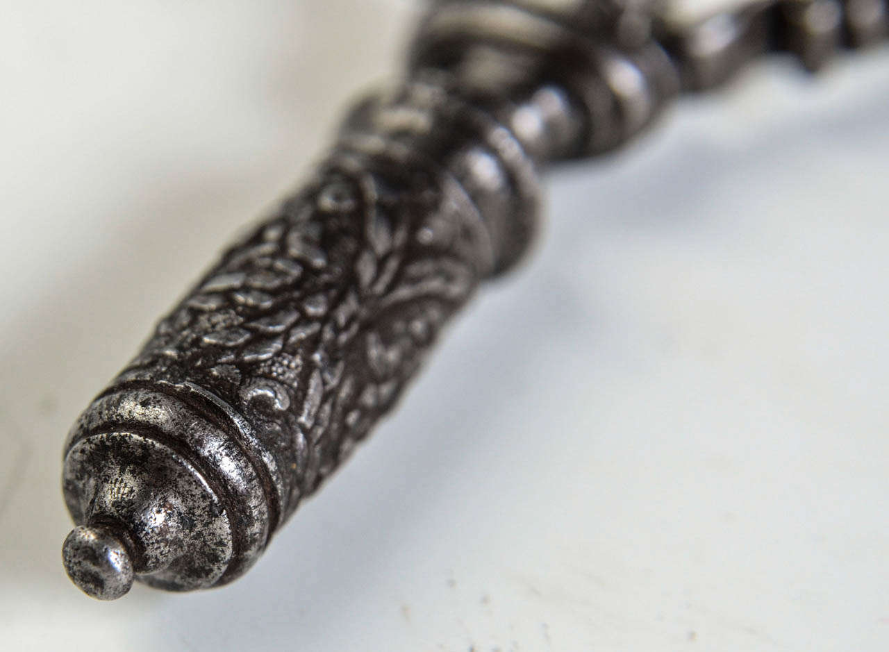 18th Century and Earlier 18th Century Wrought Iron Corkscrew