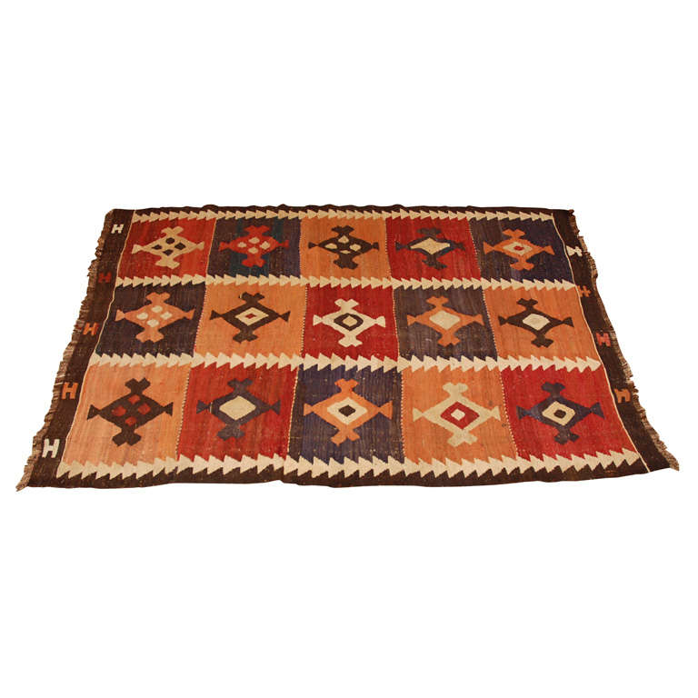 Tribal Uzbekistan Killim For Sale